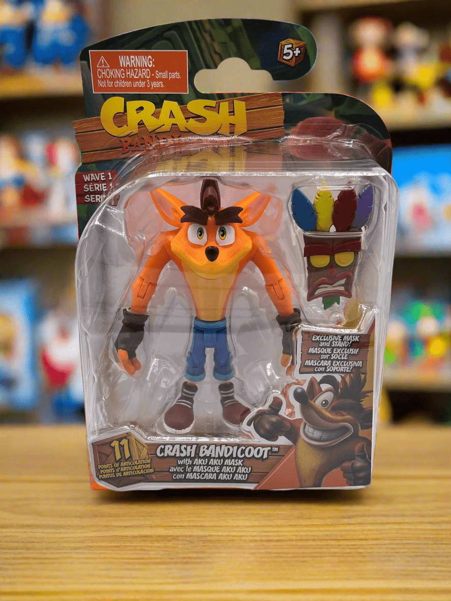 Crash Bandicoot With Mask Figure - Enchanted Anvil