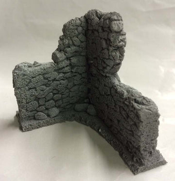 Damaged Corner Wall Terrain #1 - Enchanted Anvil