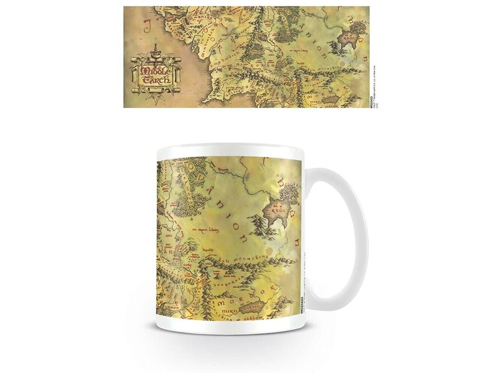 Lord of the Rings: Middle Earth Map Boxed Mug - Enchanted Anvil